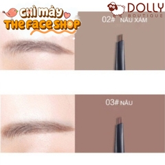 Chì Kẻ Mày The Face Shop Designing Eyebrow Pencil 02 Gray Brown