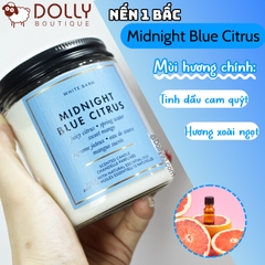 Nến Thơm 1 Bấc Bath & Body Works Midnight Blue Citrus Single Wick Candle 198g