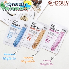 Mặt Nạ Giấy Cấp Ẩm Và Làm Dịu Da The Face Shop The Solution Double Up Moisturizing Care Face Mask  - 22ml