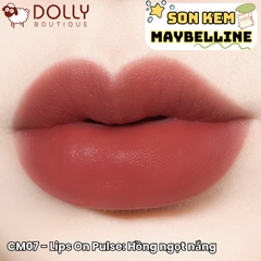 Son Kem Lì Maybelline Sensational Cushion Matte #CM07 Lips On Pulse (Màu Hồng Ngọt Nắng) - 6.4ml