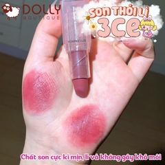 Son thỏi 3CE Clear Layer Cool Edition Lipstick Chill Move - Màu Hồng Đất