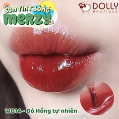 Son Tint Bóng Merzy The Watery Dew Tint #WD14 With Zest (Màu Đỏ Lạnh Ánh Cam)