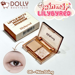 Bảng Phấn Mắt 2 Ô Siêu Xinh, Bền Màu Lilybyred Little Bitty Moment Shadow #06 Cozy Moment - 1,6g