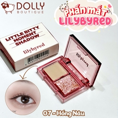 Bảng Phấn Mắt 2 Ô Siêu Xinh, Bền Màu Lilybyred Little Bitty Moment Shadow #07 Sentimental - 1,6g