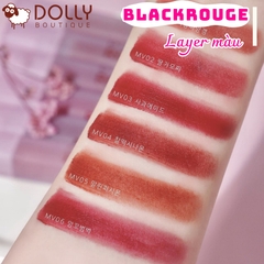 Son Kem Lì Black Rouge Mudissh Cushion Velvet #MV02 - Strawberry Mochi (Hồng Dâu)