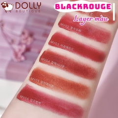 Son Kem Lì Black Rouge Muddish Cushion Velvet #MV01 Peach Pudding ( Cam Đào Nude ) - 4g