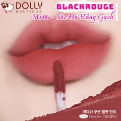 Son Kem Lì Black Rouge Mudissh Cushion Velvet #MV06 - Bean Jam (Đỏ Rượu Pha Nâu)