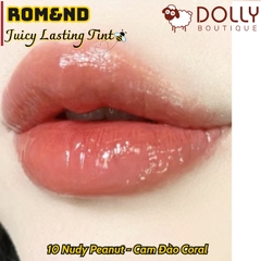 Son Kem Dạng Tint Bóng Romand Juicy Lasting Tint #10 Nudy Peanut (Màu Cam Đào Nude) - 5.5g