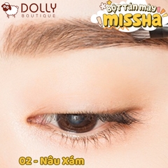 Bột Kẻ Chân Mày Missha Twin Brow Kit No.2 Gray Brown (Màu Nâu Xám) 4.4g
