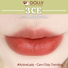 Son Kem Lì 3CE Cloud Lip Tint #Active Lady ( Màu Hồng Cam Nude ) - 4g