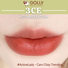 Son Kem Lì 3CE Cloud Lip Tint #Active Lady ( Màu Hồng Cam Nude )