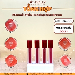 Son Kem Lì Black Rouge Air Fit Velvet Tint  #A06 Brick Red ( Màu Đỏ Nâu Trầm ) - 4.5g