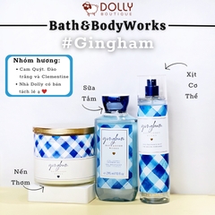 Nến Thơm 3 Bấc Cao Cấp Bath & Body Works Gingham - 411g