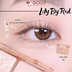 Bảng Phấn Mắt 2 Ô Siêu Xinh, Bền Màu Lilybyred Little Bitty Moment Shadow #06 Cozy Moment - 1,6g