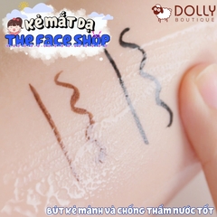 Kẻ Mắt Nước The Face Shop Ink Graffi Brush Pen Liner #01 Black (Đen) 0.6g