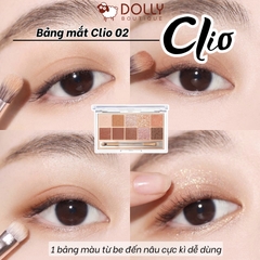 Màu Mắt Trang Điểm Clio Pro Eye Palette 02 Brown Choux