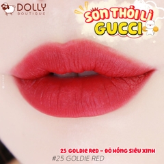 Son Thỏi Lì Gucci Matte Lipstick #25 Goldie Red (Màu Đỏ Thuần)