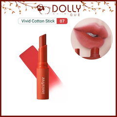 Son Thỏi Innisfree Vivid Cotton Stick #7 Chocolate Brick