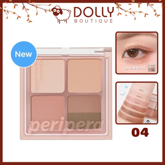 Phấn Mắt 4 Ô Peripera Ink Pocket Shadow Palette 6.4g #04 You Know What Mute It