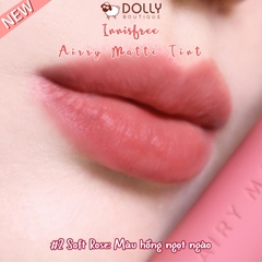 Son Kem Lì Innisfree Airy Matte Tint - 02 Soft Rose 3.8g