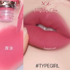 Son Kem Lì 3CE Hazy Lip Clay #Type Girl 4g