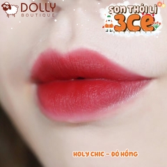 Son Thỏi 3CE Soft Matte Lipstick Holy Chic (Màu Đỏ Hồng) 3.5g
