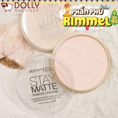 Phấn Phủ Kiềm Dầu Dạng Nén Rimmel Stay Matte Pressed Powder 001 Transparent