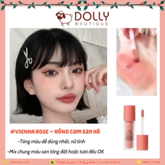 Má Hồng Dạng Kem 3CE Velvet Liquid Blusher #Vienna Rose ( Hoa Hồng Khô ) - 3.4g