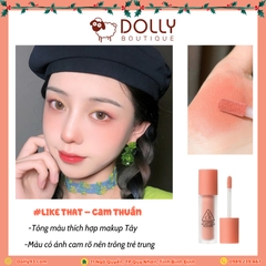 Má Hồng Dạng Kem 3CE Velvet Liquid Blusher #Like That ( Màu Cam Đào ) - 3.4g