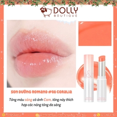 Son Dưỡng Có Màu Romand Glasting Melting Balm #08 Coralia (Cam San Hô)- 3.5g