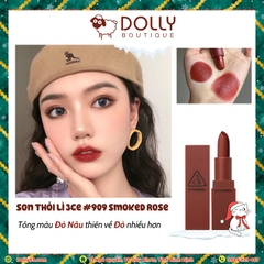 Son Thỏi Lì 3CE Mood Recipe Matte Lip Color #909 Smoked Rose (Màu Đỏ Gạch)