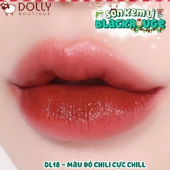 Son Kem Black Rouge Double Layer Over Velvet Ver 3 #DL18 Vintage Ruby ( Đỏ Chili Trầm ) - 4.1g