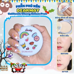 Phấn Phủ Dạng Nén Kiềm Dầu Dearmay California Cherry Sebum Pact - 12g