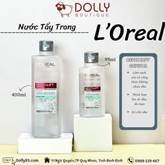 Nước tẩy trang đa năng 3-in-1 L'Oreal Paris Micellar kiềm dầu cho làn da sáng mịn rạng rỡ 95ml