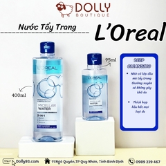 Nước Tẩy Trang L'Oreal Paris 3-in-1 Micellar Water - Deep Cleansing 95ml