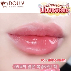 Son Tint Bóng Lilybyred Bloody Liar Coating Tint #05 Talented Peach (Hồng Baby) - 4g