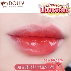 Son Tint Bóng Lilybyred Bloody Liar Coating Tint #08 Confident Cherry Tomato (Đỏ Cam) - 4g