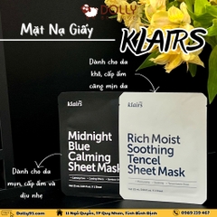 Mặt Nạ Giấy Klairs Midnight Blue Calming Sheet Mask 25ml