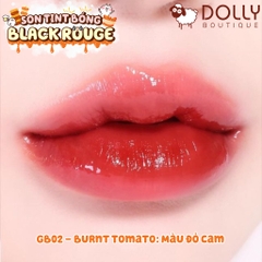 Son Kem Dạng Tint Bóng Black Rouge Glow Bokki Tint #GB02 Burnt Tomato (Đỏ Cam)