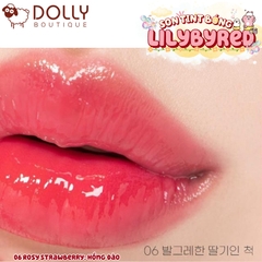 Son Tint Bóng Lilybyred Bloody Liar Coating Tint #06 Rosy Strawberry (Hồng Dâu) - 4g