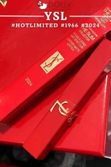 Son Thỏi Lì YSL Latex Love Edition The Slim Matte Lipstick #2024 Fiery Vermillion (Cam Cháy) - 3g