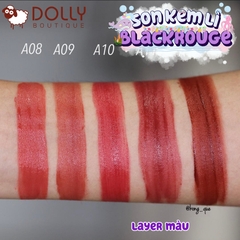 Son Kem Lì Black Rouge Air Fit Velvet Tint  #A12 Dashed Brown (Màu Nâu Gạch Trầm)