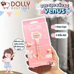 Dao Cạo Đầu Bơ Gillette Venus Spa Chuyên Dụng Cho Nữ Kèm 2 Lưỡi Dao Thay Thế