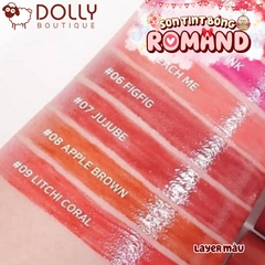 Son Bóng Romand Juicy Lasting Tint #06 Fig Fig (Hồng Đỏ Đất) - 5.5g