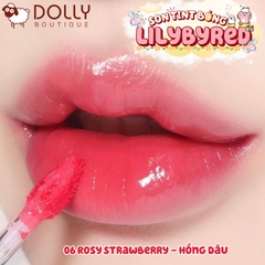Son Tint Bóng Lilybyred Bloody Liar Coating Tint #06 Rosy Strawberry (Hồng Dâu) - 4g