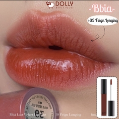Son Kem BBIA Velvet Lip Tint - 39 Feign Longing (Màu Đỏ Gạch Trầm)