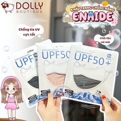 Khẩu Trang Chống Nắng 2 Lớp Có Gọng Chống Tia UV UPF 50+ Chất Vải Lụa Mềm Mát Enaide - Màu Đen