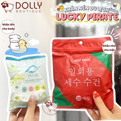 Khăn Giấy Nén Du Lịch Dùng 1 Lần Lucky Pirate Entry Luxeism & Supreme Choice - 1 Túi 20 Viên