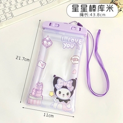 Túi Đựng Điện Thoại Chống Nước Có Phao Nổi và Khoá - Kuromi