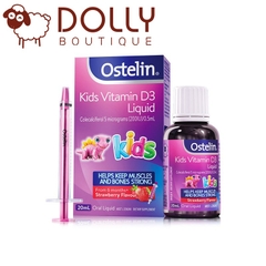 Nước Ostelin Vitamin D Kids Liquid 20ml dành cho bé từ dưới 12 tháng tuổi